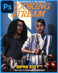Summyah x DD Osama Cooking Stream Flyer